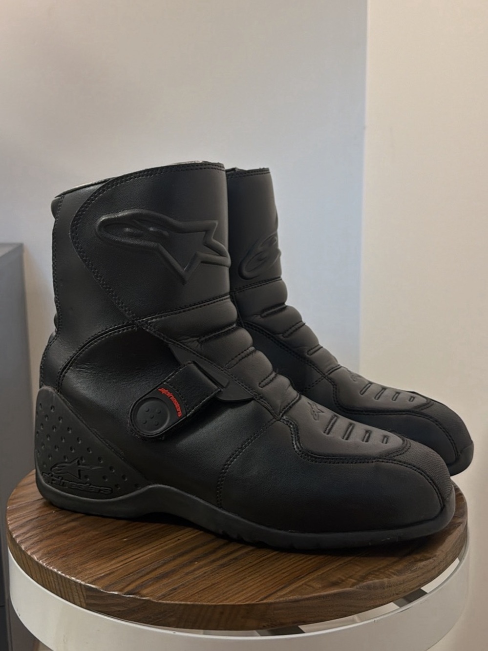 Alpinestars Men’s Black Motorcycle Riding Boots - Size 12.5